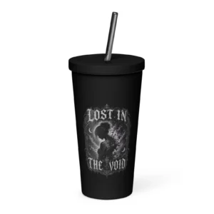 Sick Satisfaction - LOST IN THE VOID – Dark Gothic Insulated Tumbler with Straw