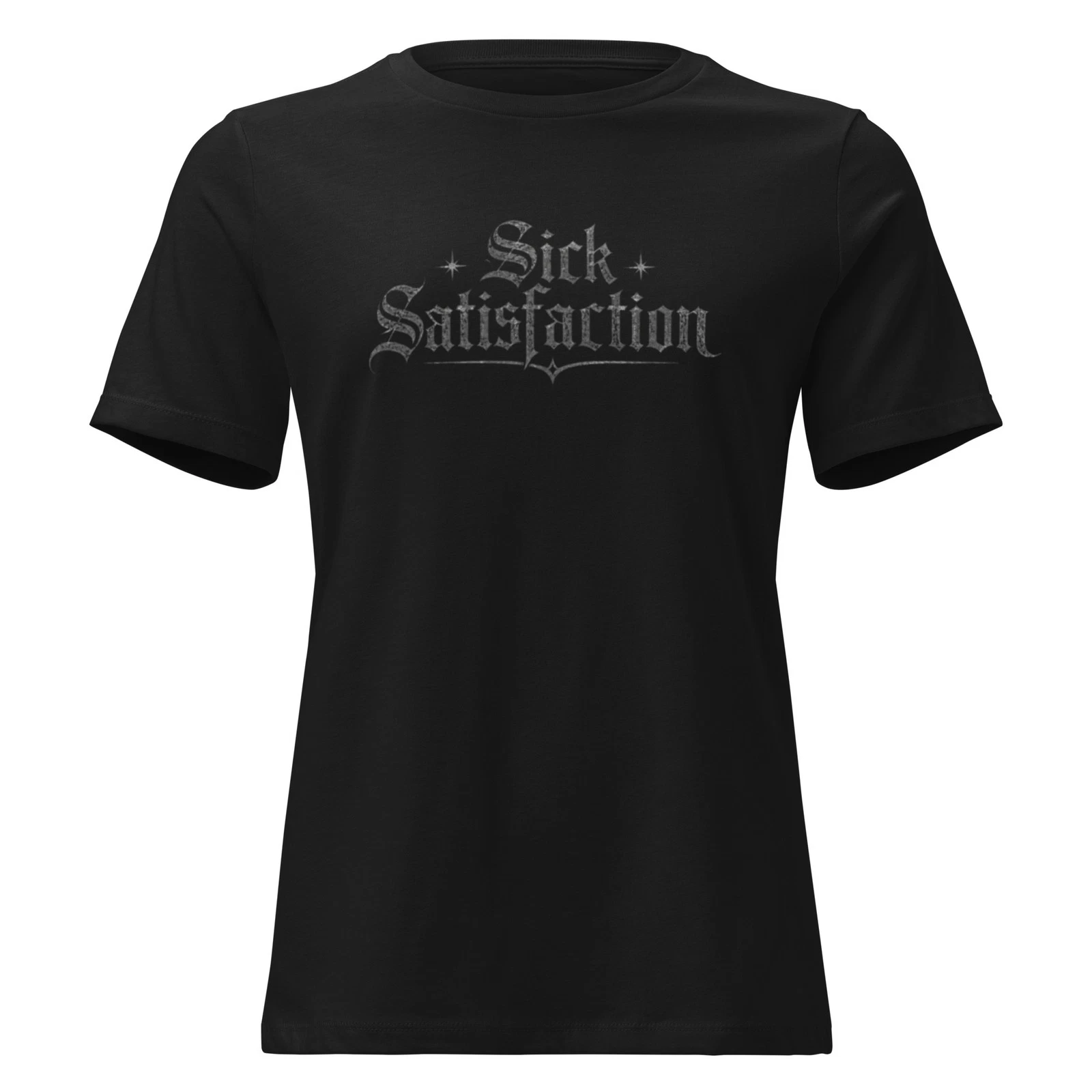 Sick Satisfaction – Women's Luxury Gothic Logo T-Shirt