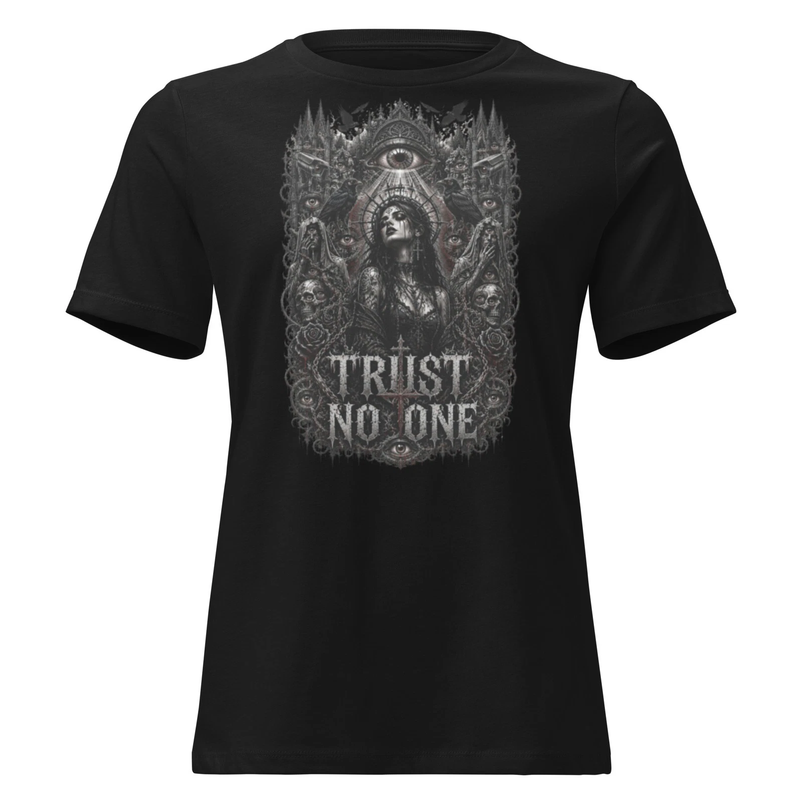 Sick Satisfaction - TRUST NO ONE – Dark Gothic Streetwear Tee